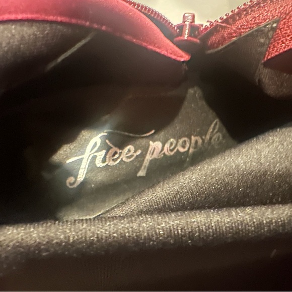 Free People Burgundy heel bootie. Size 41. - Picture 2 of 6